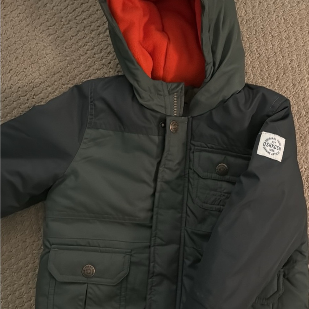 OshKosh B'gosh Gray Hooded Jacket